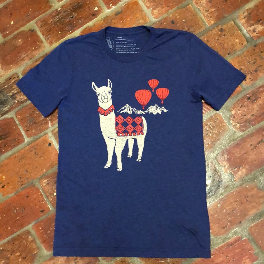 Gnome Enterprises Lama Tee shirt sz S